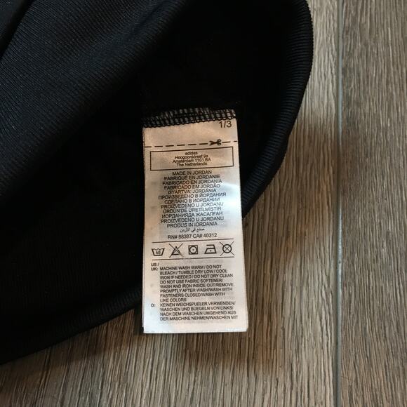 NWT Adidas Women's Track Jacket M Black Pink 3-Stripes Full Zip Logo Primegreen - Picture 3 of 8